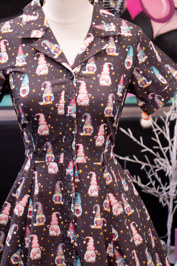 INSTOCK - Peggy Swing Dress - Christmas Gnome