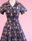 Peggy Swing Dress in The Good Book Print