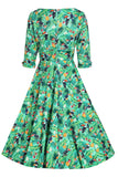 Scarlette Green Tropical Toucan Dress