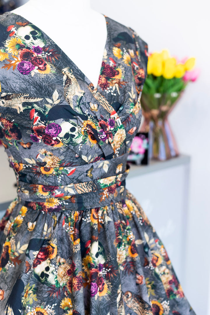 PREORDER - Web of Darkness Greta Dress - Expected dispatch date 11th of August