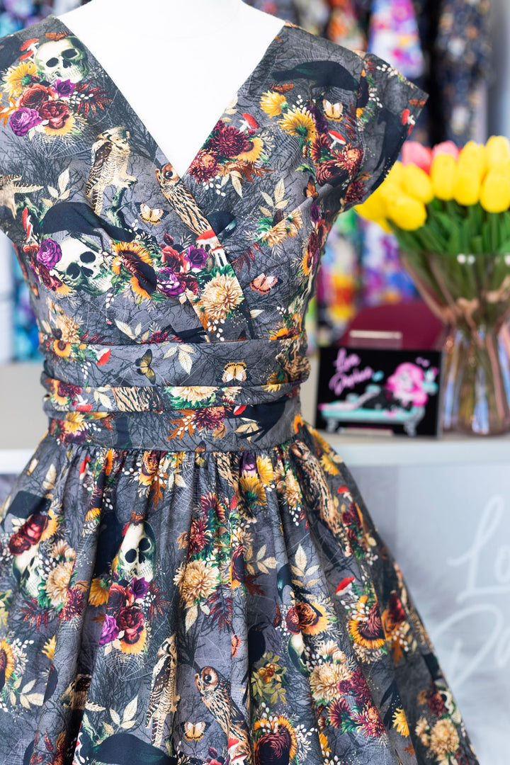 PREORDER - Web of Darkness Greta Dress - Expected dispatch date 11th of August