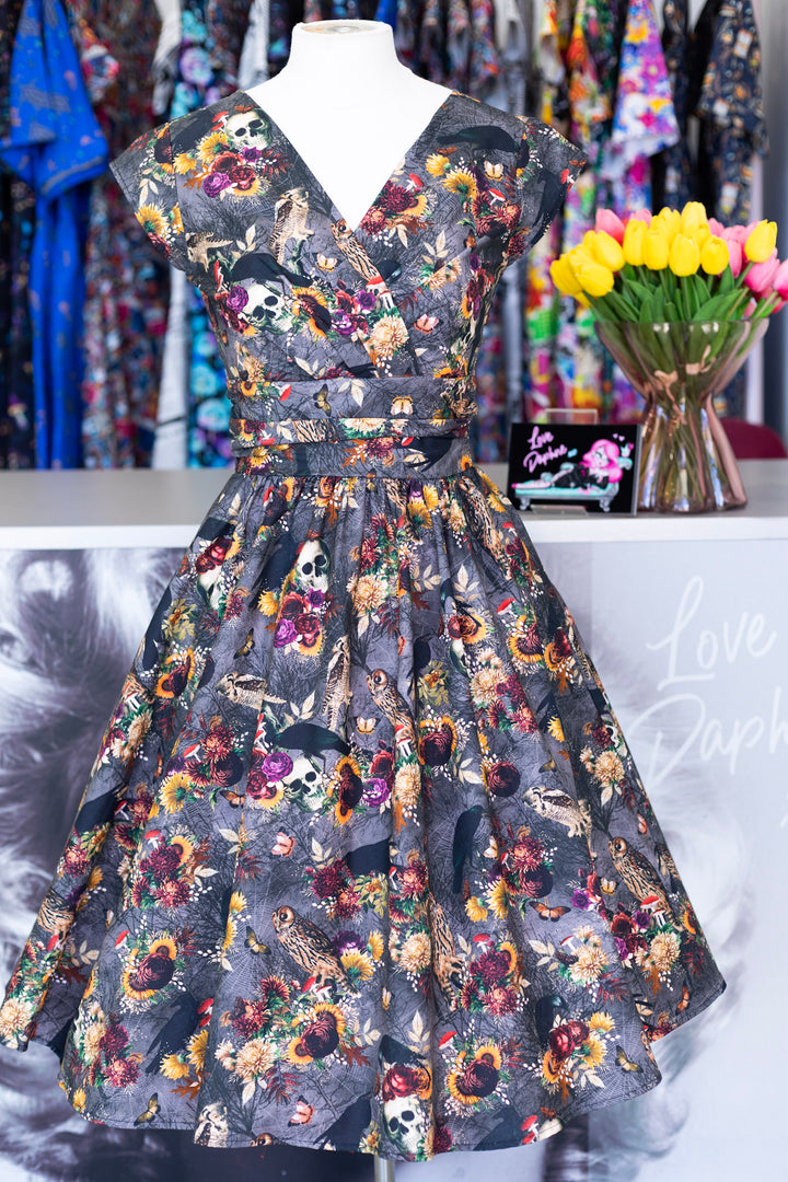 PREORDER - Web of Darkness Greta Dress - Expected dispatch date 11th of August