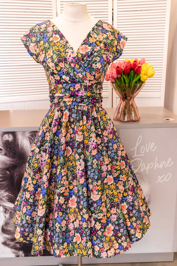 Painted Floral Greta Dress