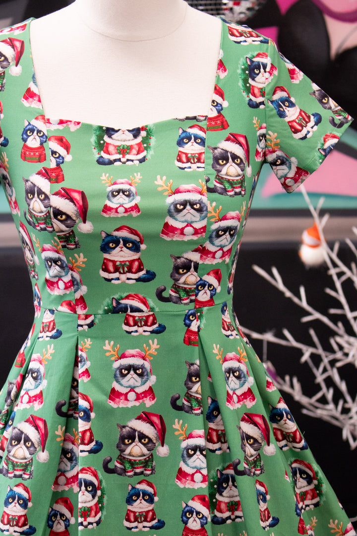 INSTOCK - Pixie Sweetheart Dress - Grumpy Cats Christmas