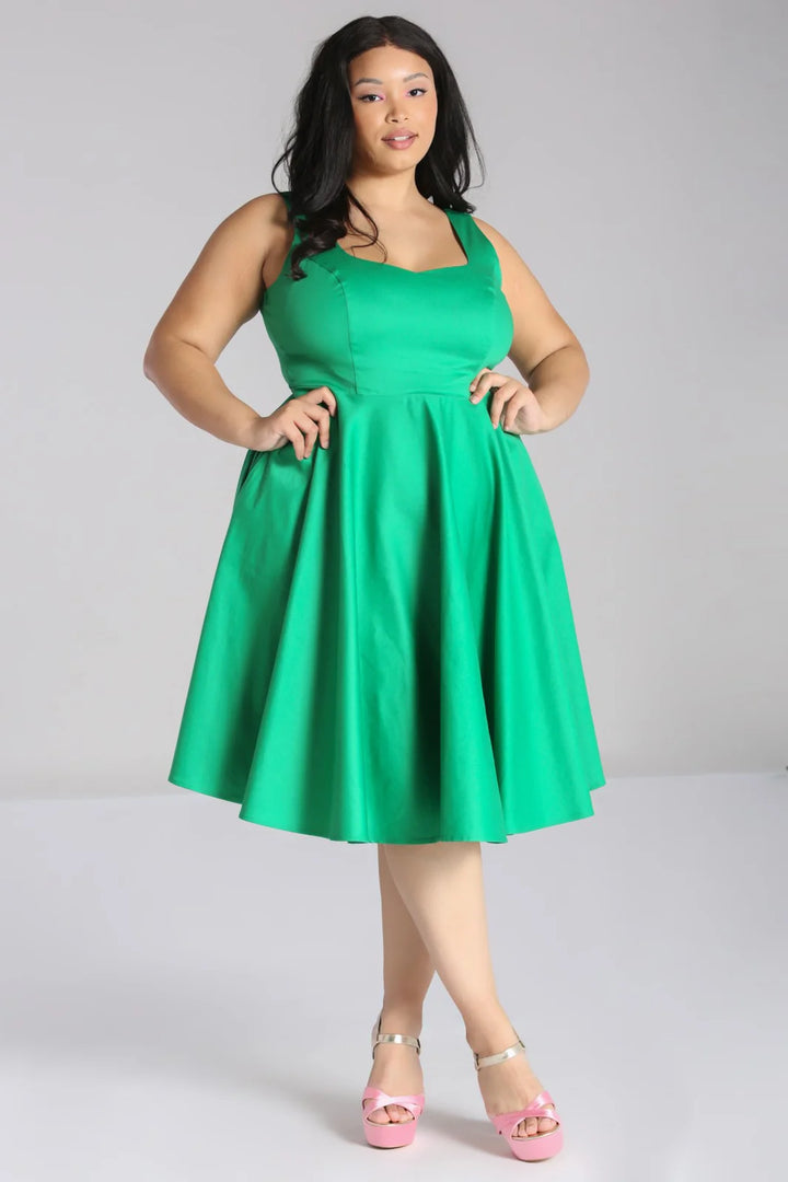 Heidi Dress - Green - Preorder for dispatch 6th of August