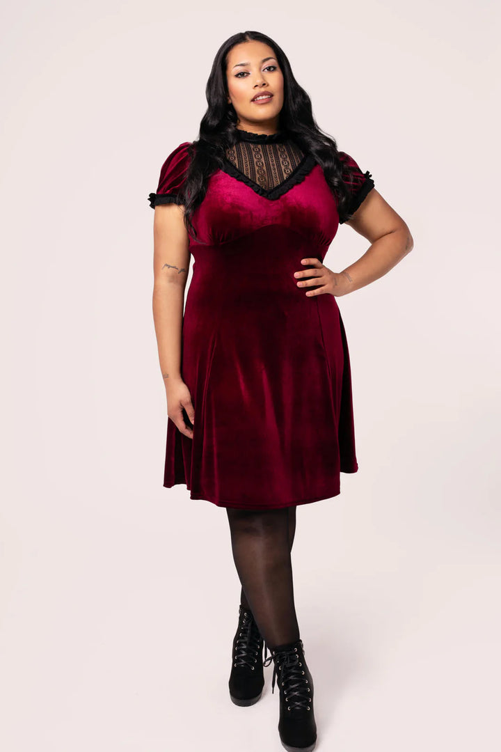 Mourning Dress in Ruby - Preorder for dispatch 4th of September