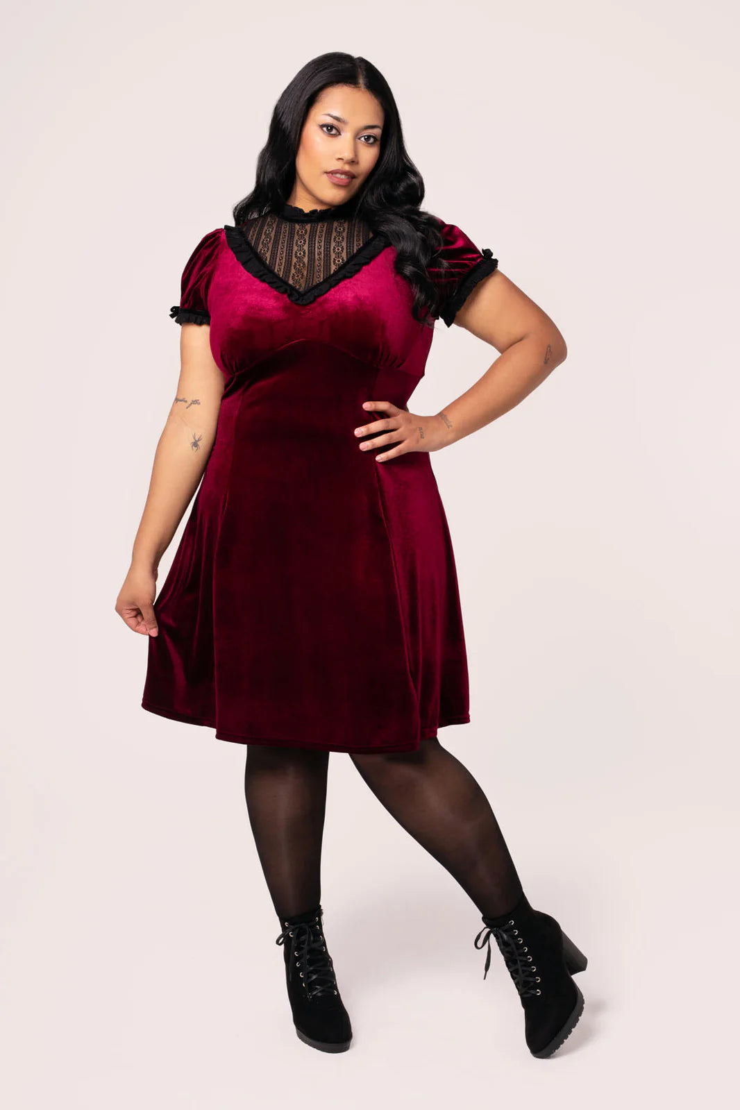 Mourning Dress in Ruby - Preorder for dispatch 4th of September