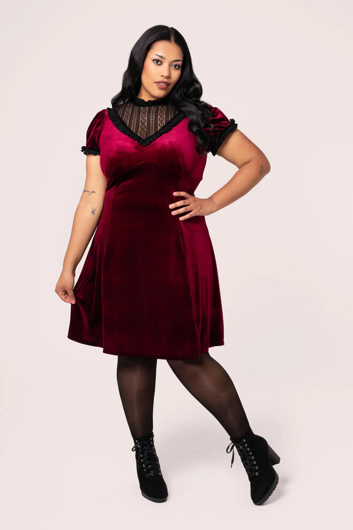 Mourning Dress in Ruby - Preorder for dispatch 4th of September