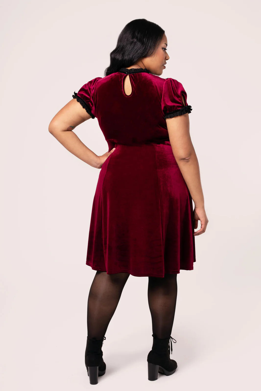 Mourning Dress in Ruby - Preorder for dispatch 4th of September