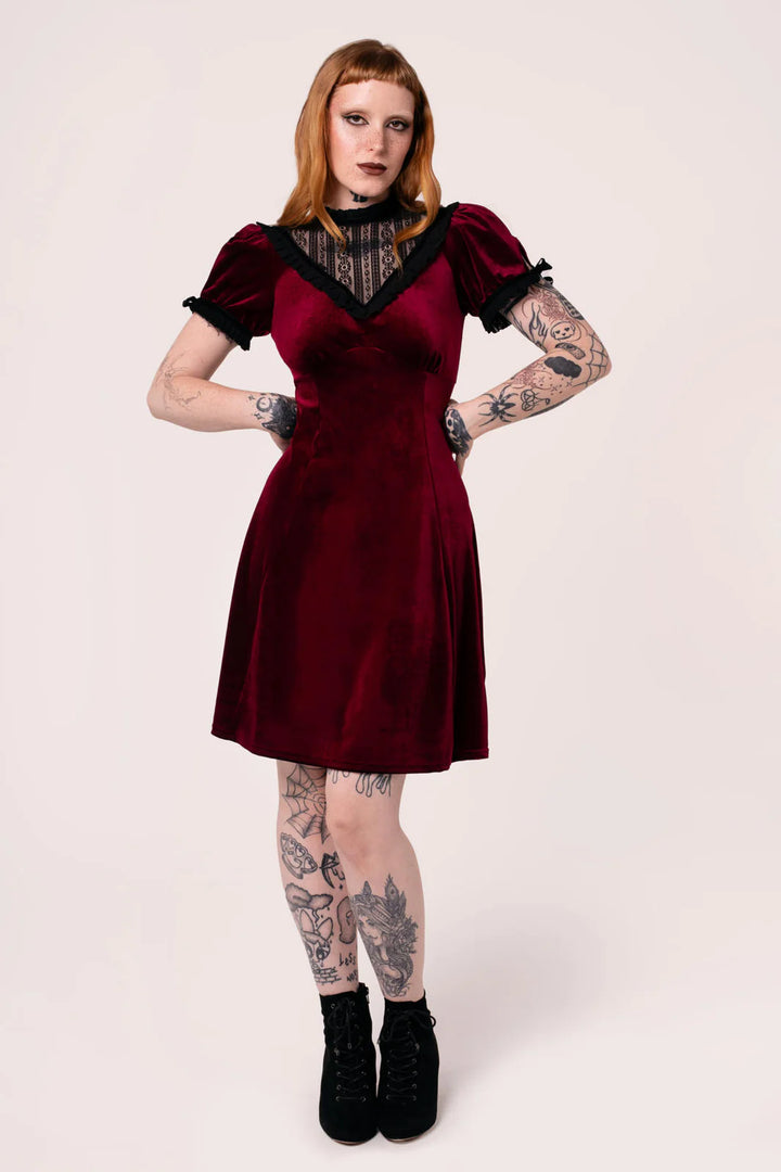 Mourning Dress in Ruby - Preorder for dispatch 4th of September