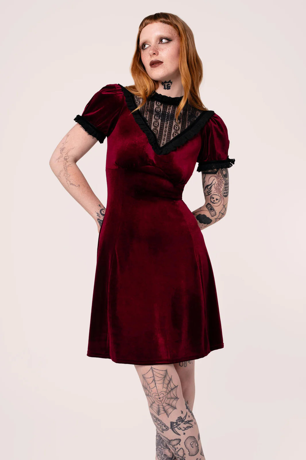 Mourning Dress in Ruby - Preorder for dispatch 4th of September
