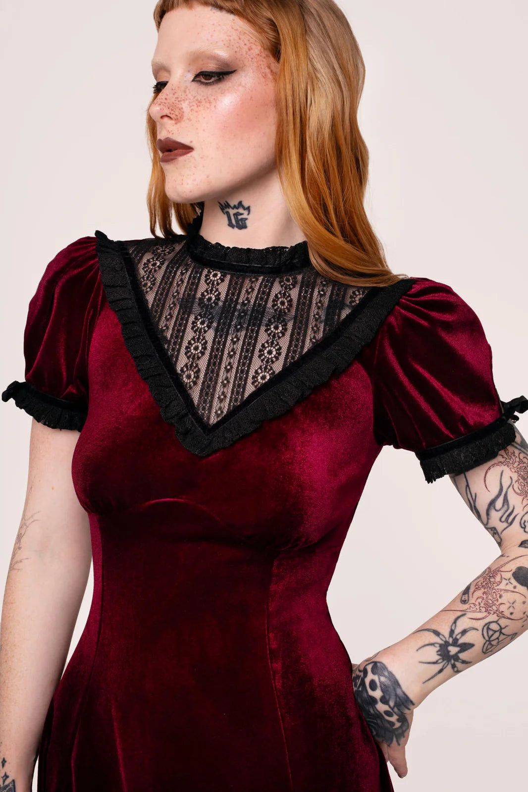 Mourning Dress in Ruby - Preorder for dispatch 4th of September