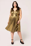 Gigi Midi Dress - Gold