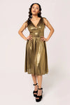 Gigi Midi Dress - Gold