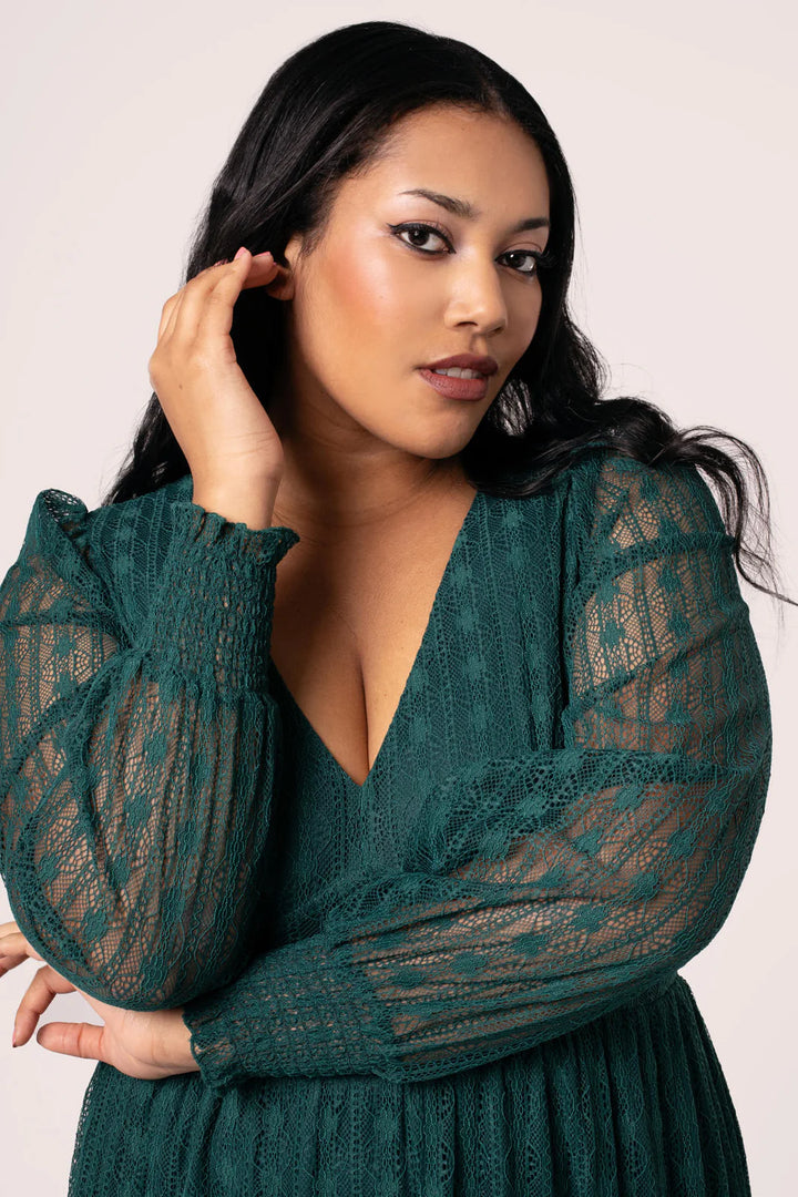 Rhianne Dress in Green - Preorder for dispatch 12th September
