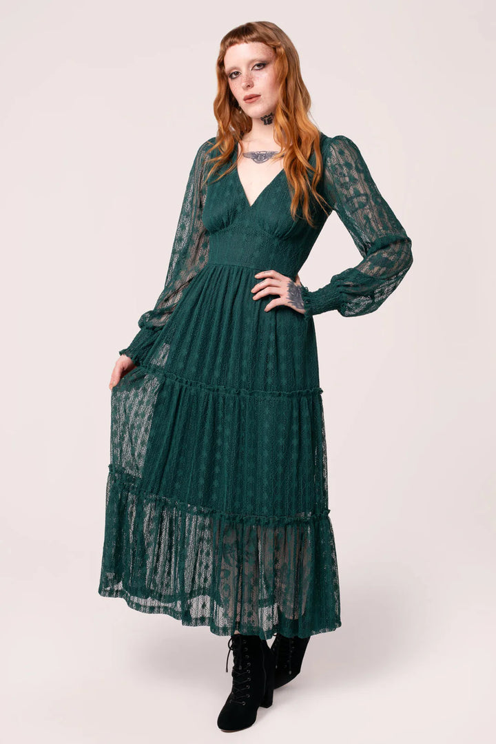 Rhianne Dress in Green - Preorder for dispatch 12th September