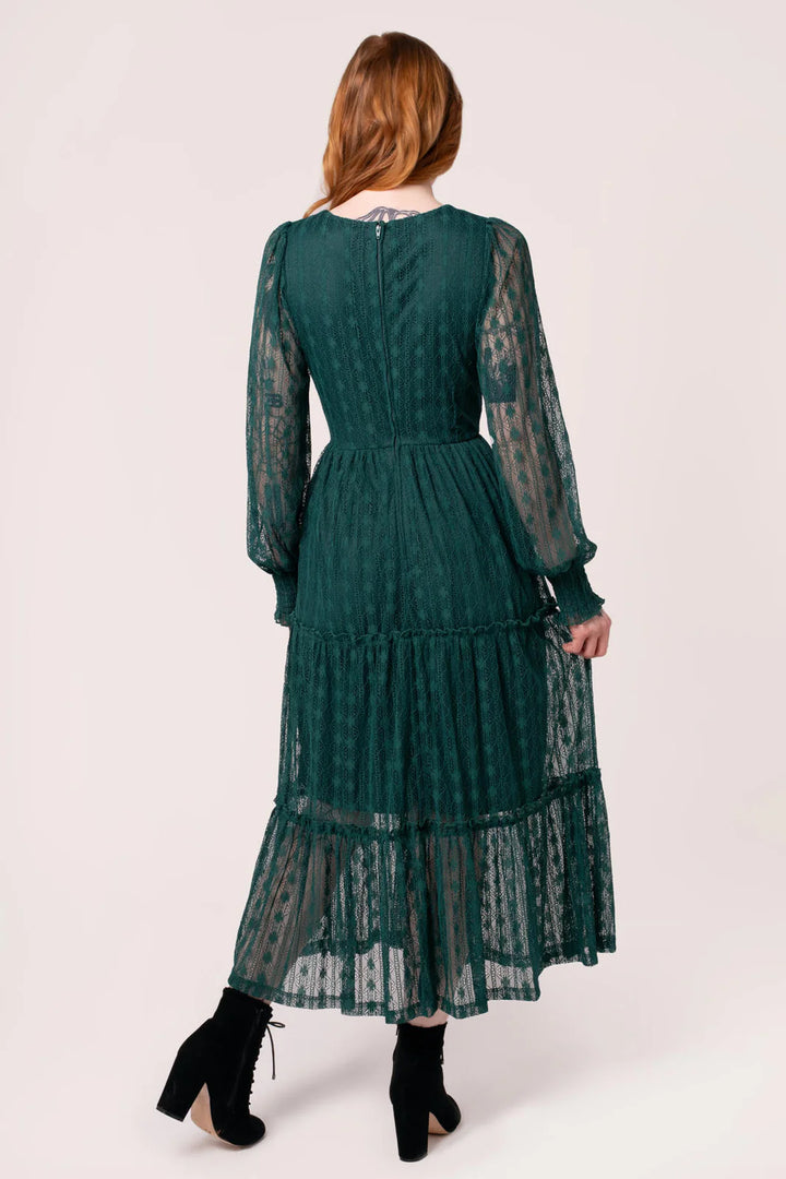 Rhianne Dress in Green - Preorder for dispatch 12th September