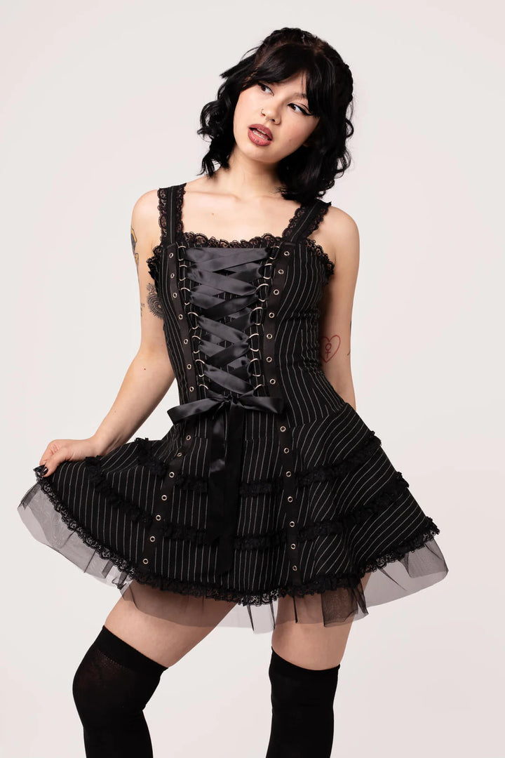 Harley Pinstripe Dress - Preorder for dispatch 3rd of September