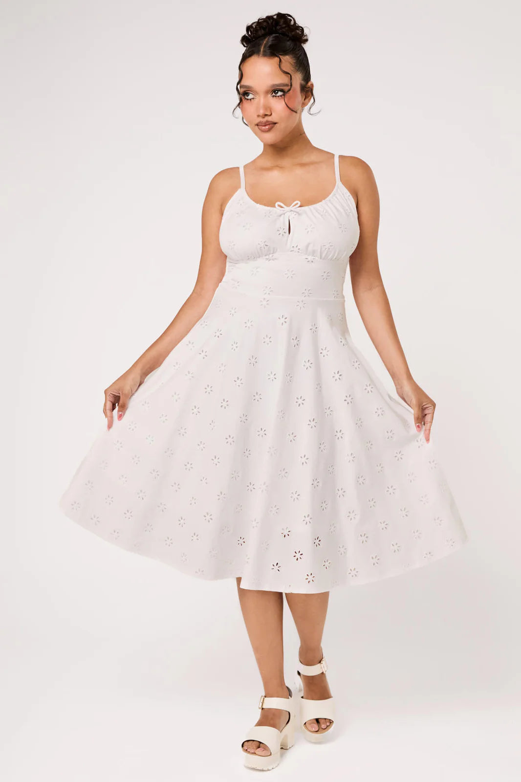 PREORDER - Sammy Jo Dress in White - Expected dispatch date 24th of June