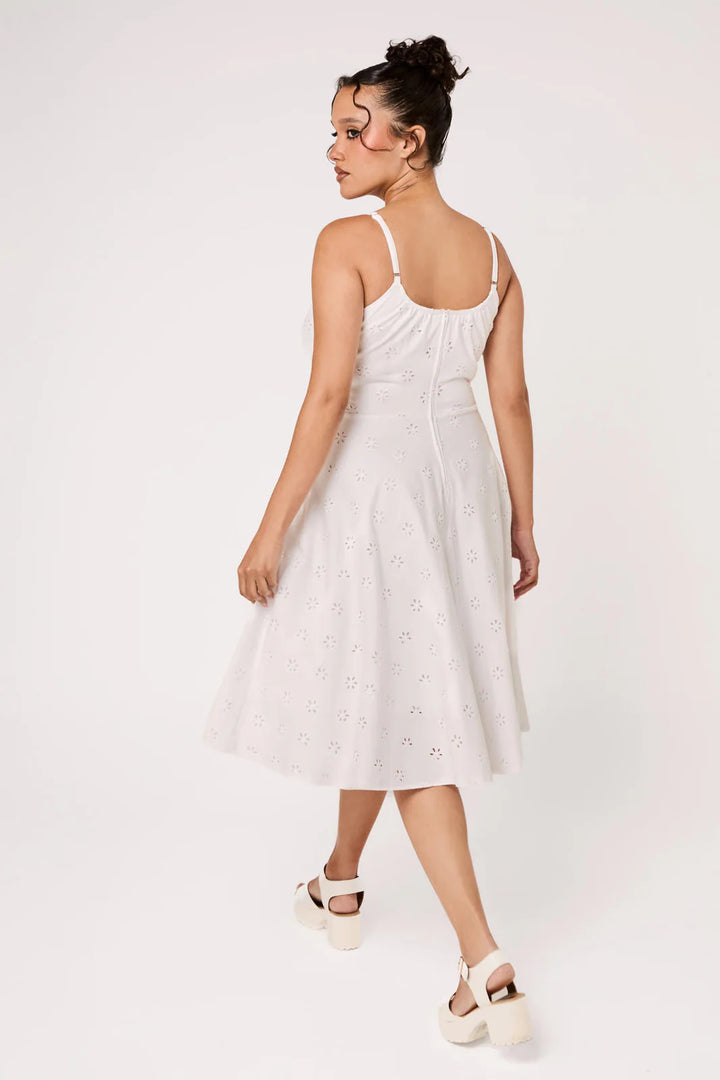 PREORDER - Sammy Jo Dress in White - Expected dispatch date 24th of June