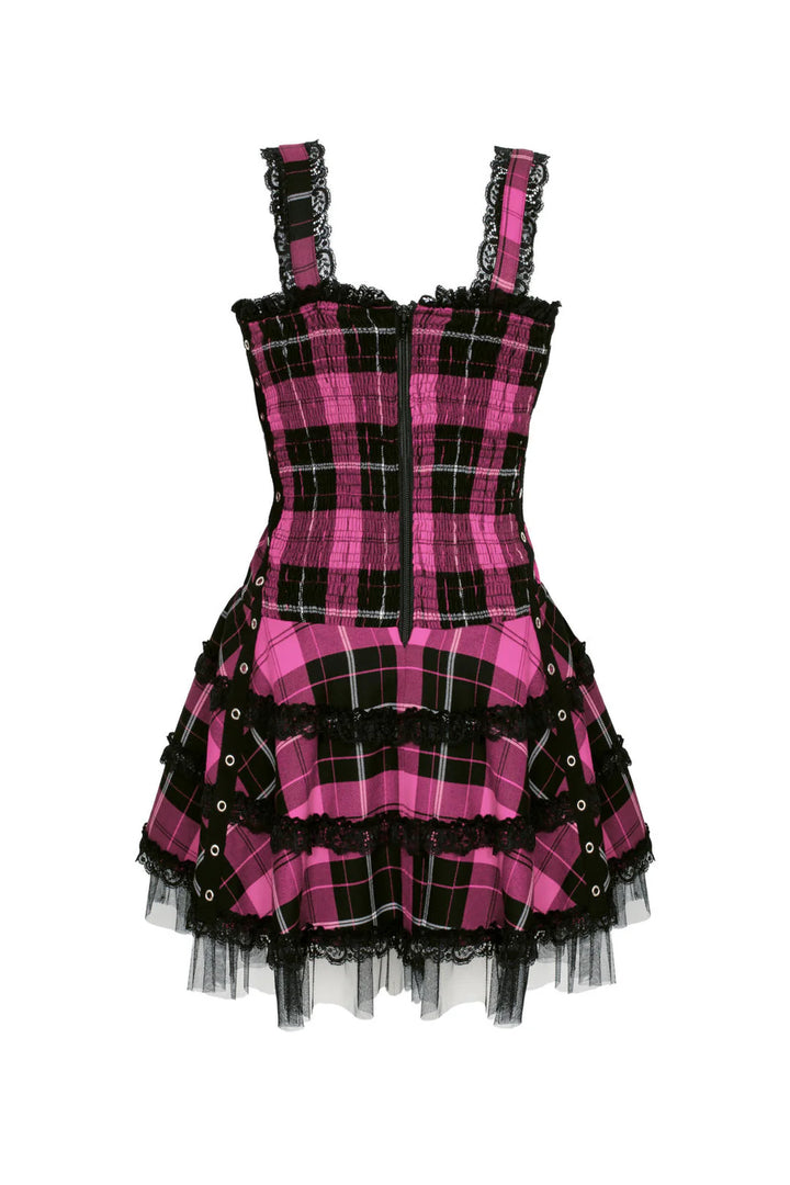 PREORDER - Harley Purple Tartan Dress - Expected dispatch 27th March