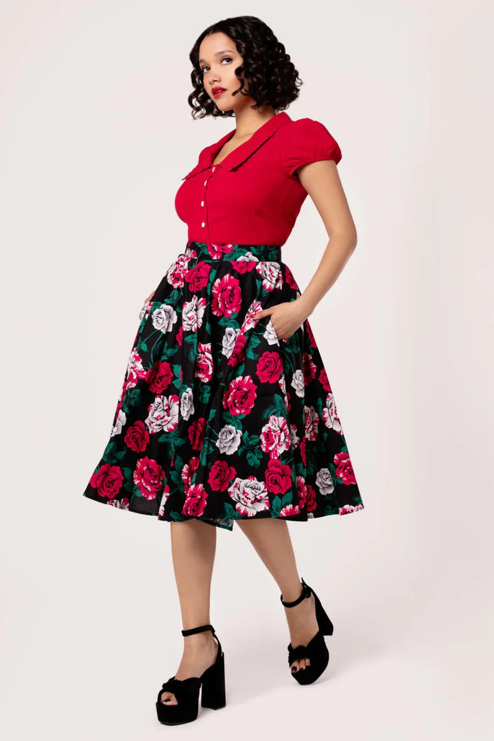 Paint Me Roses Skirt - Preorder for dispatch 6th August