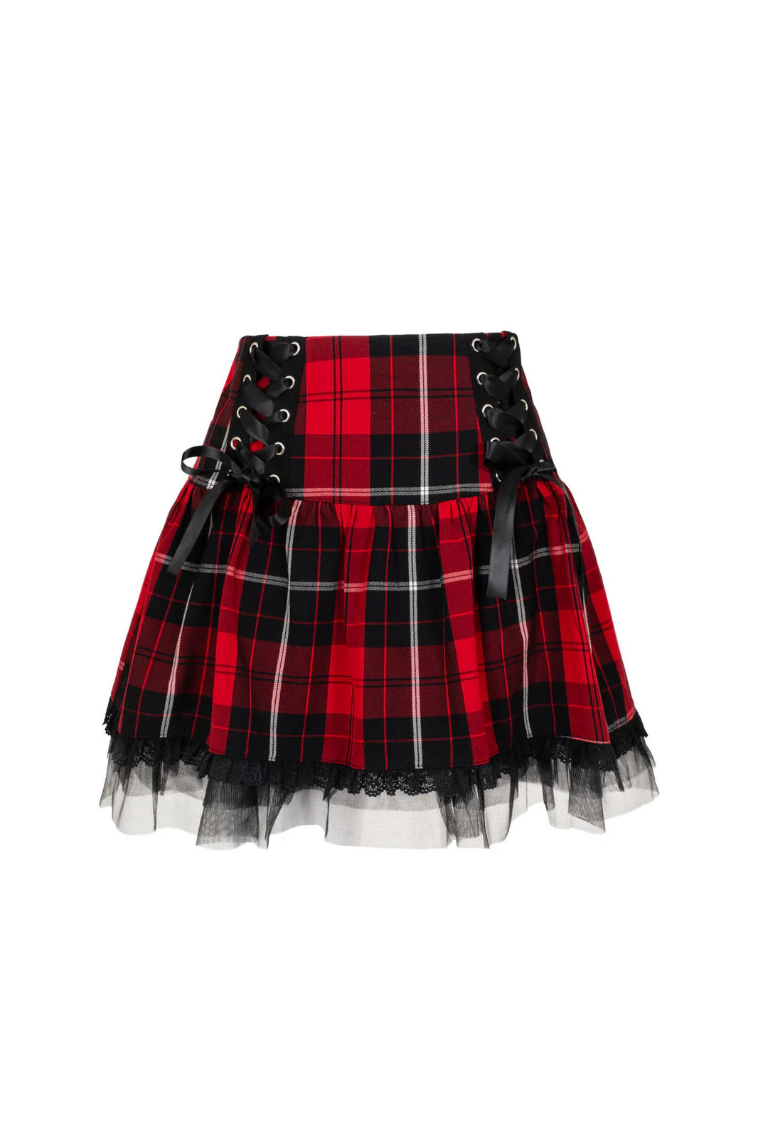 PREORDER - Red Tartan Quinzel Skirt - Estimated dispatch date 14th of July