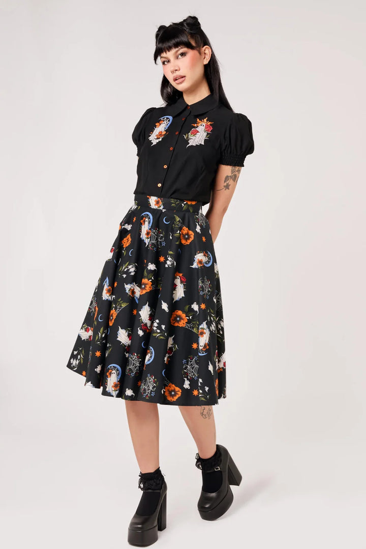 PREORDER - Ghost Flower Skirt - Estimated dispatch date 14th of August