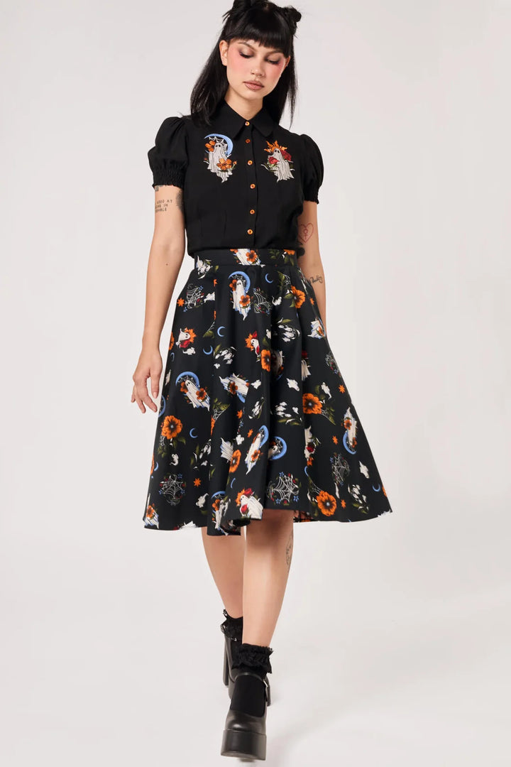 PREORDER - Ghost Flower Skirt - Estimated dispatch date 14th of August