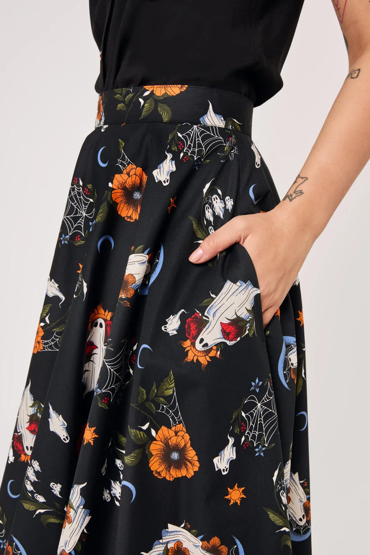 PREORDER - Ghost Flower Skirt - Estimated dispatch date 14th of August