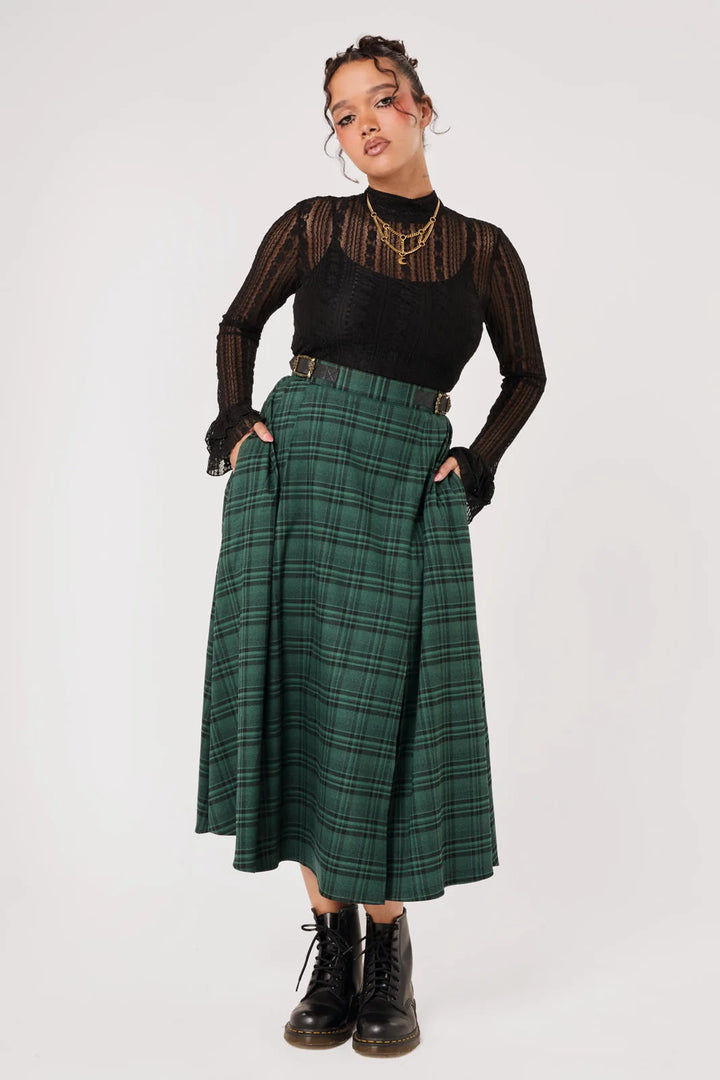 PREORDER - Eden Plaid Skirt - Estimated dispatch date 7th of October