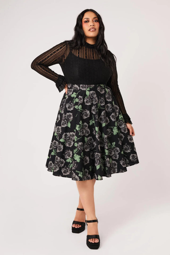 PREORDER - Romance Noire Skirt - Estimated dispatch date 8th of September