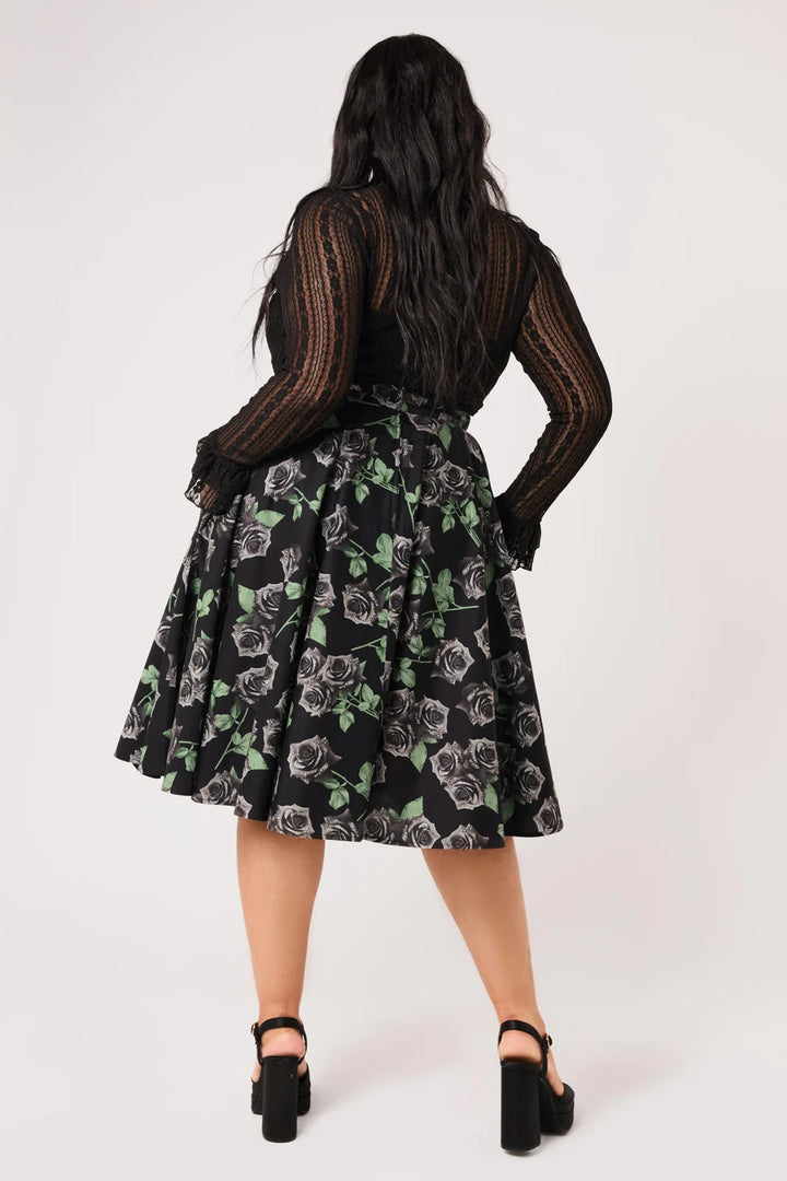 PREORDER - Romance Noire Skirt - Estimated dispatch date 8th of September