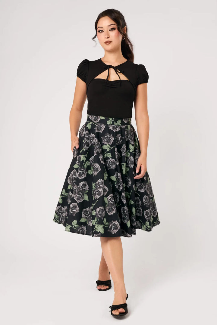 PREORDER - Romance Noire Skirt - Estimated dispatch date 8th of September