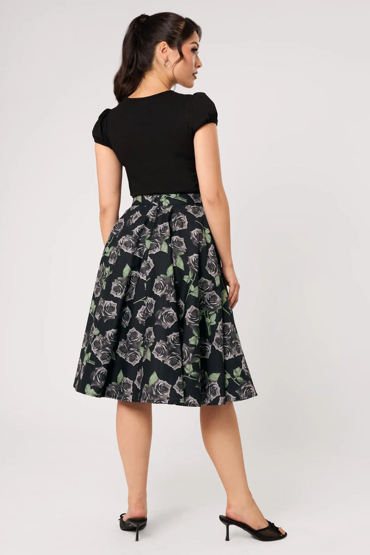 PREORDER - Romance Noire Skirt - Estimated dispatch date 8th of September