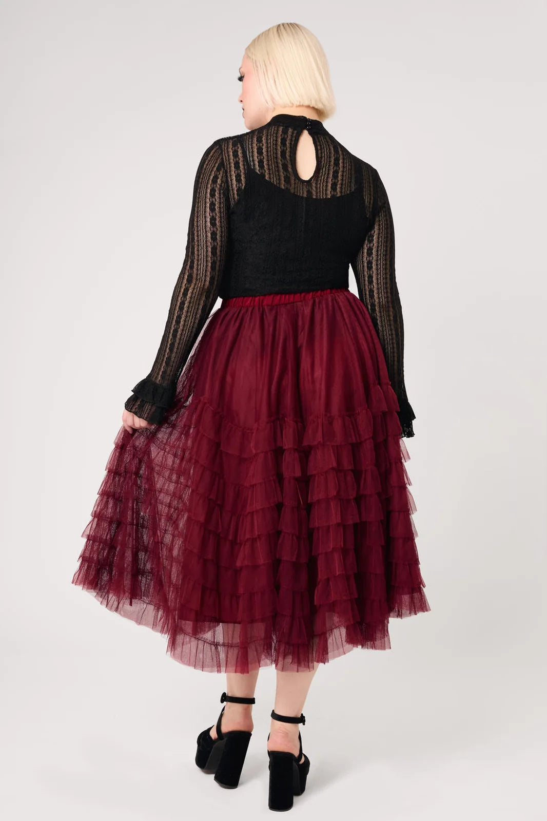 PREORDER - Wisdom Skirt in Burgundy - Estimated dispatch date 8th of September