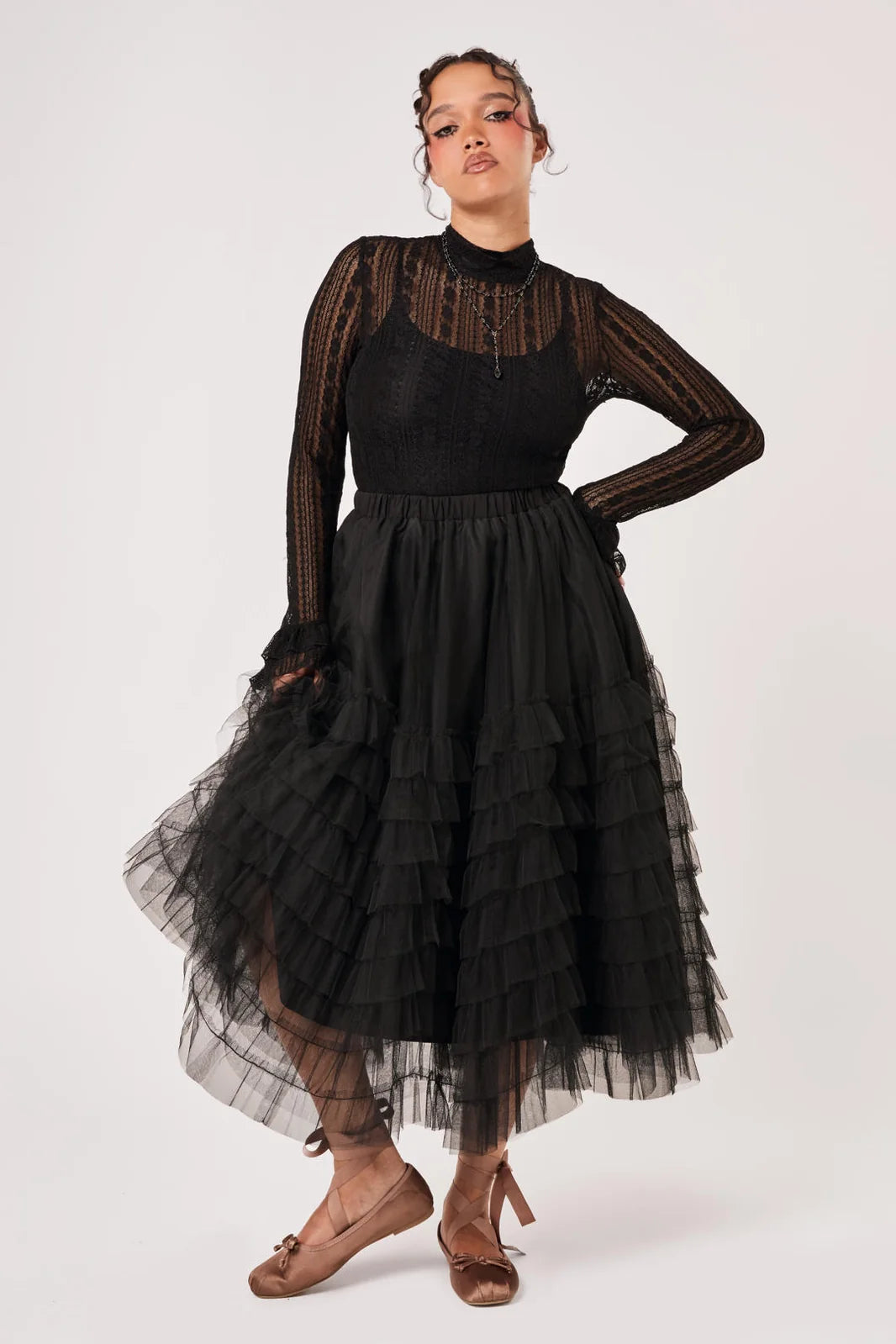 PREORDER - Wisdom Skirt in Black - Estimated dispatch date 8th of September