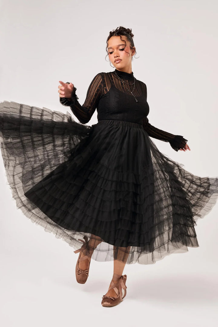 PREORDER - Wisdom Skirt in Black - Estimated dispatch date 8th of September