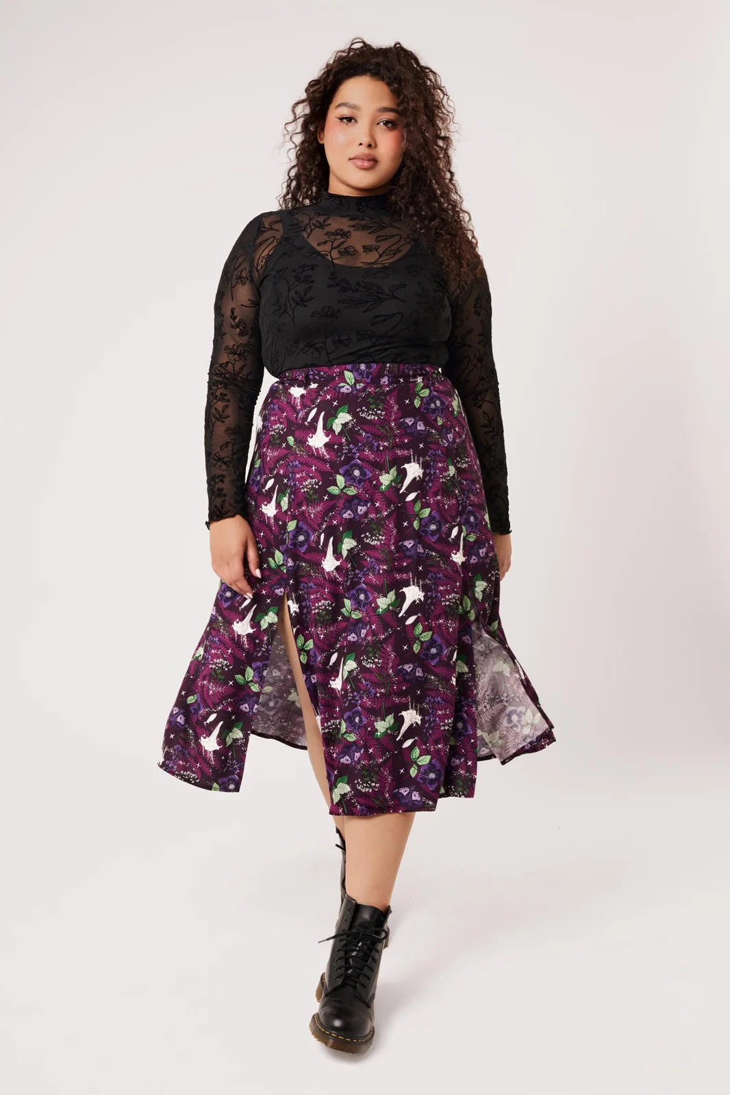 PREORDER - Deadly Bouquet Skirt - Estimated dispatch date 8th of September