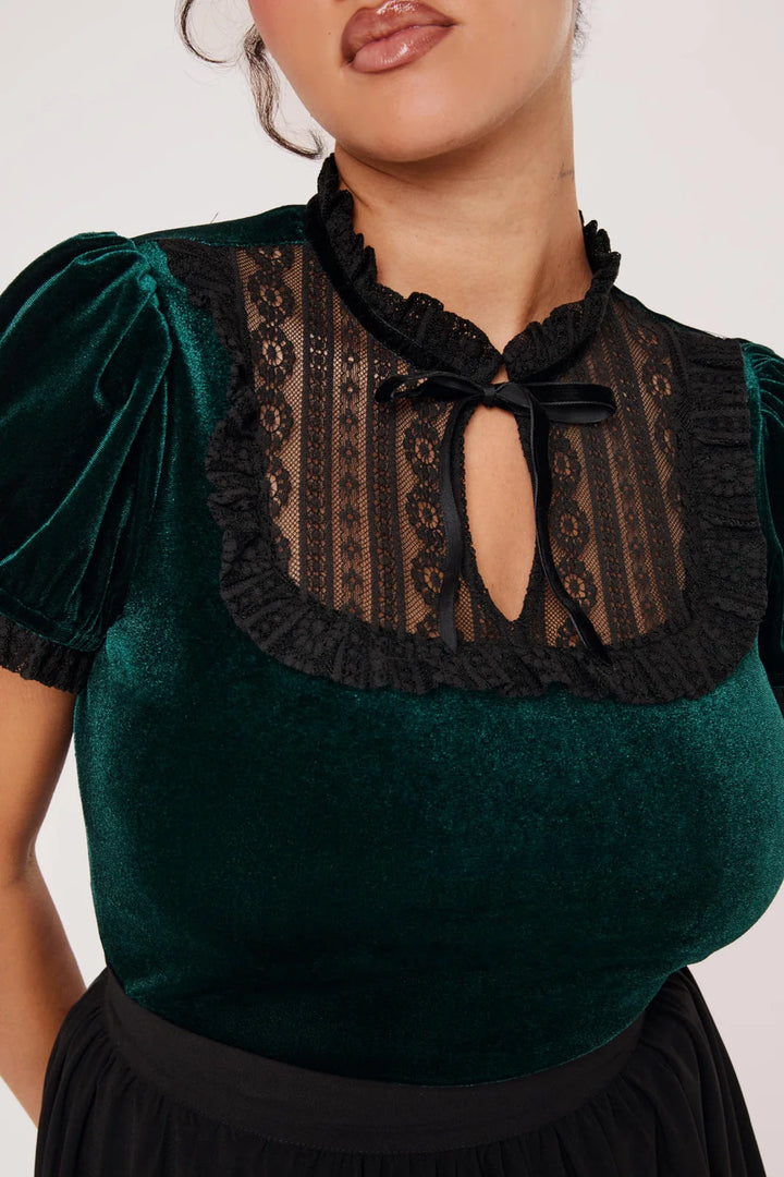 PREORDER - Mourning Top in Green - Estimated dispatch 21st of October
