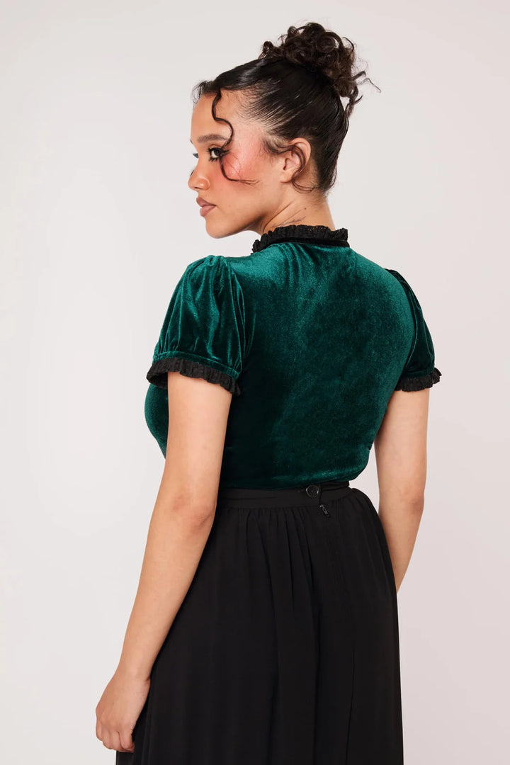 PREORDER - Mourning Top in Green - Estimated dispatch 21st of October
