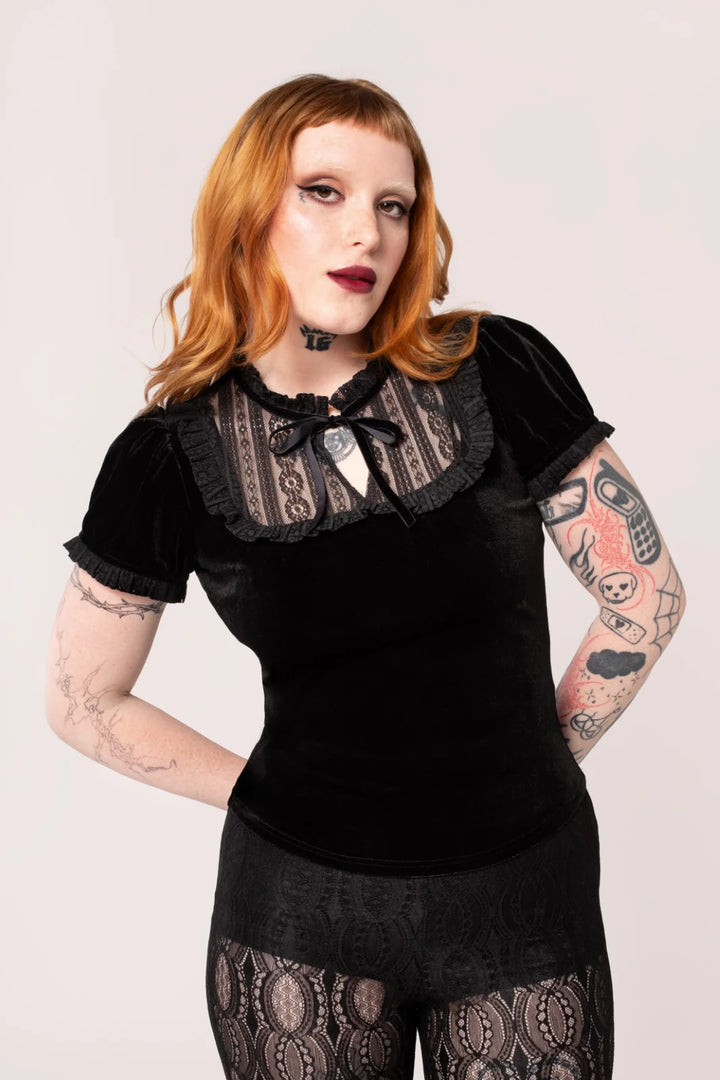 PREORDER - Black Mourning Top - Estimated dispatch 30th of June