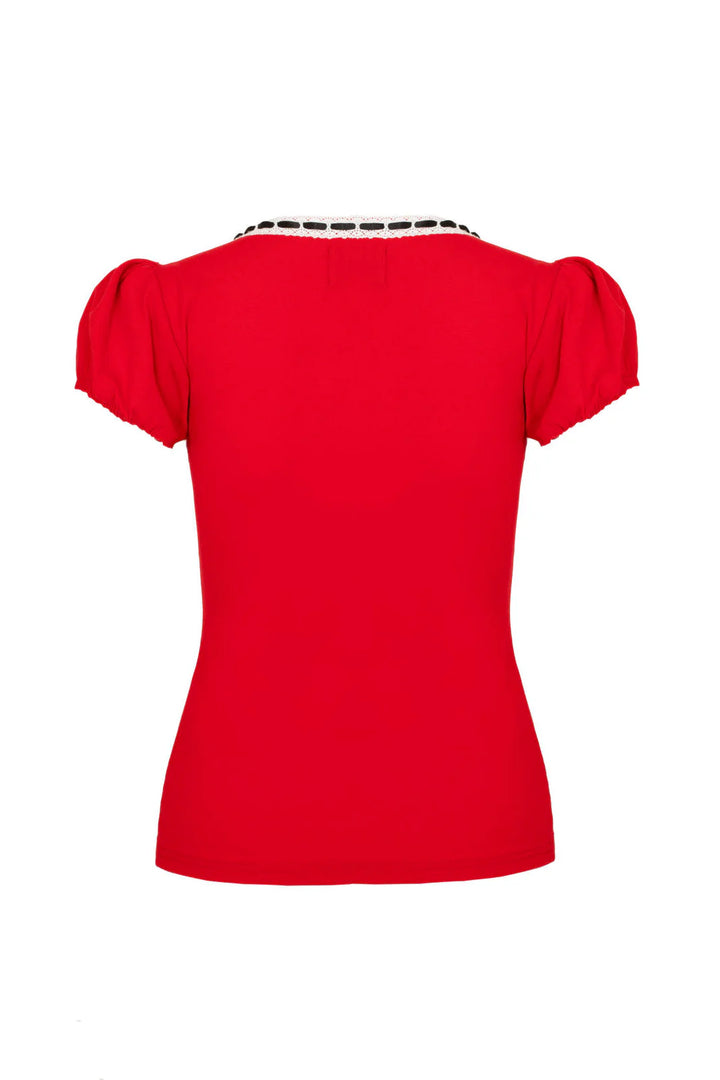 PREORDER - Gracie Top in Red - Estimated dispatch 2nd of February