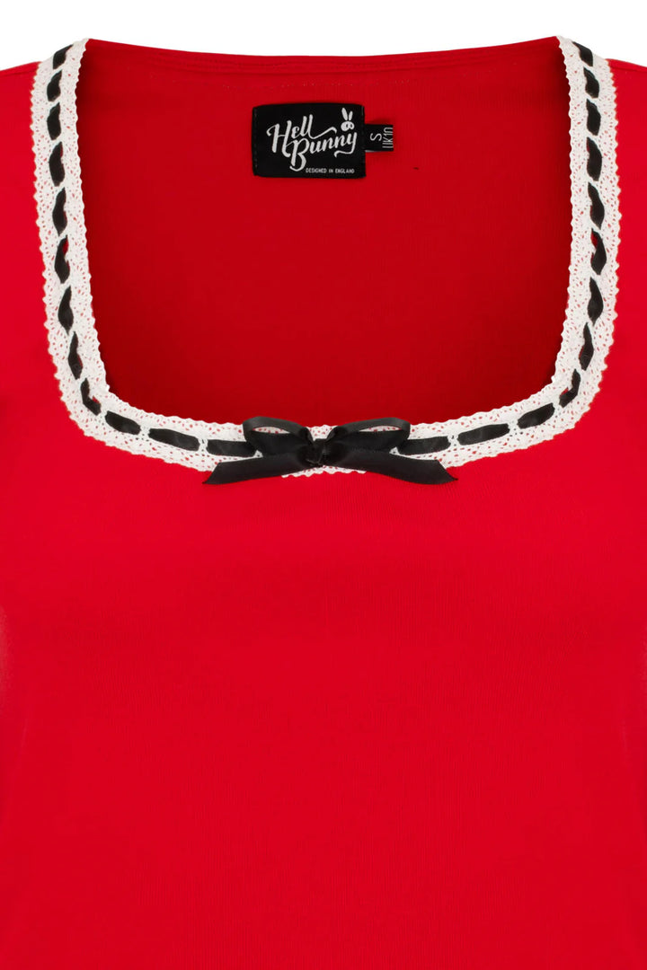 PREORDER - Gracie Top in Red - Estimated dispatch 2nd of February