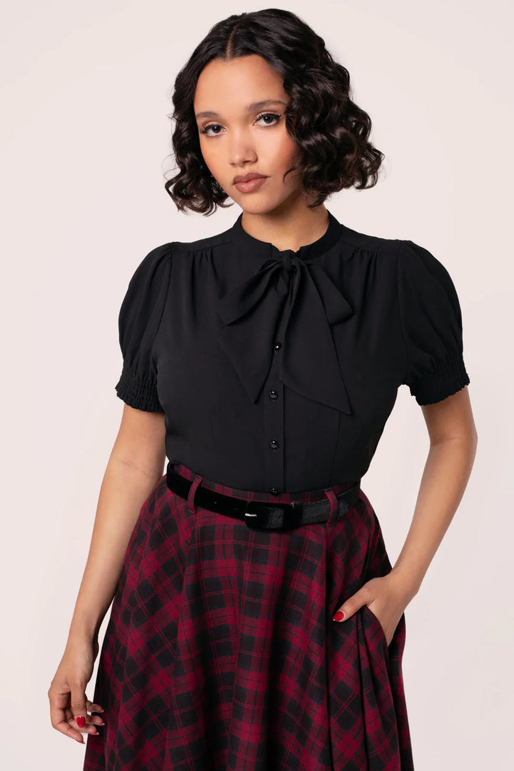 PREORDER - Turner Blouse in Black - Expected dispatch 6th October