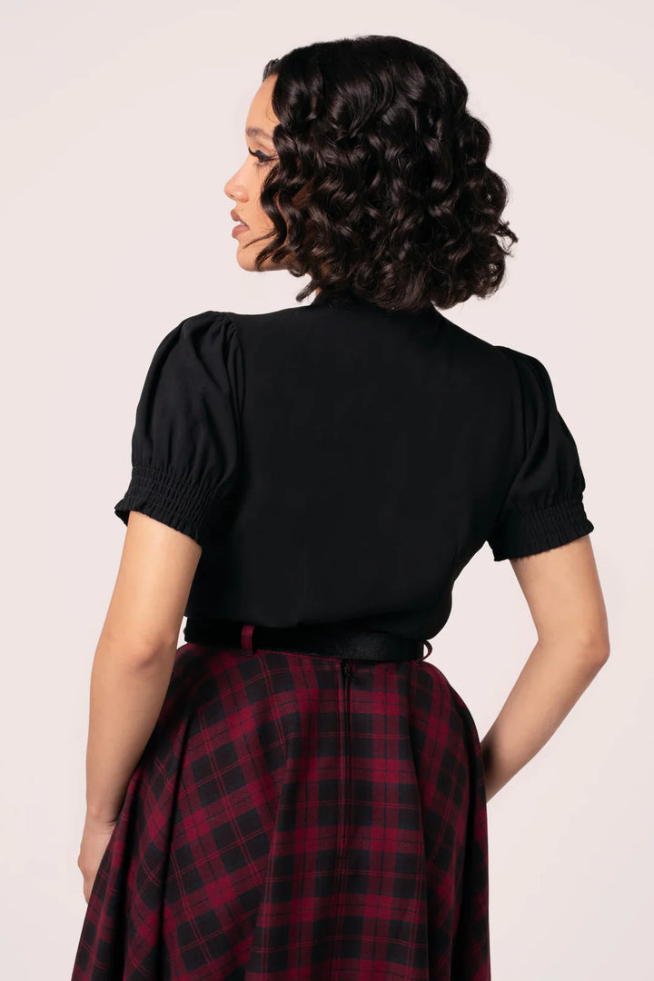 PREORDER - Turner Blouse in Black - Expected dispatch 6th October