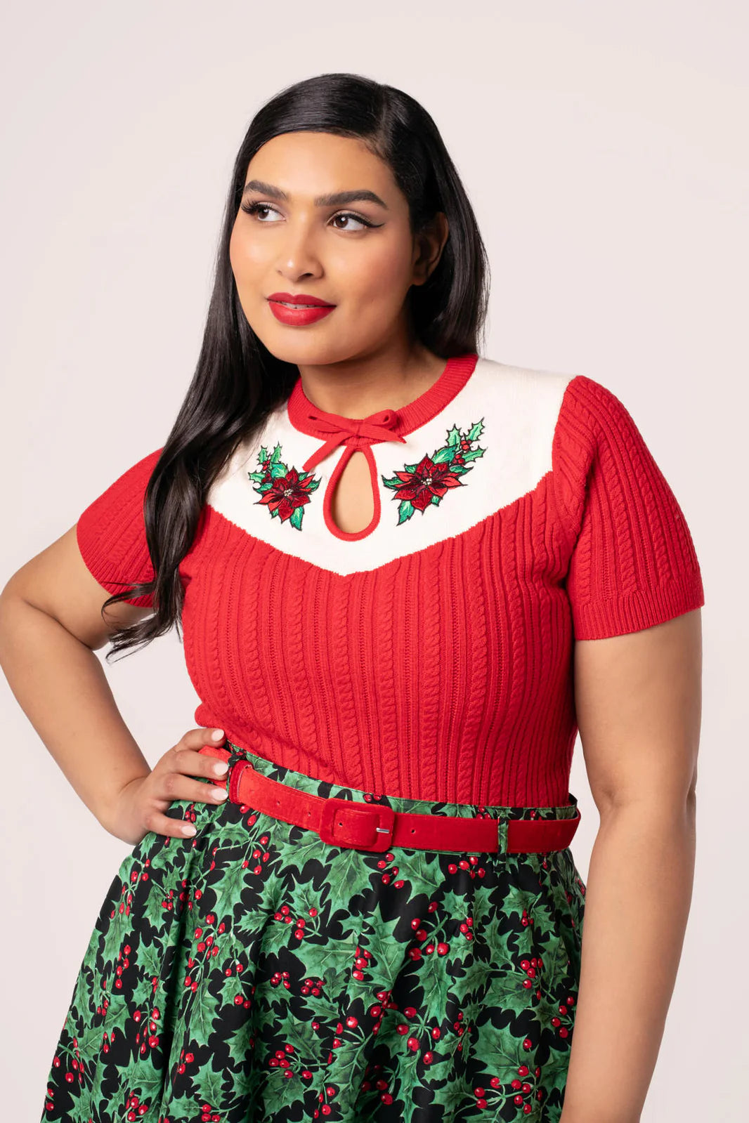 PREORDER - Poinsettia Top - Expected dispatch 6th October