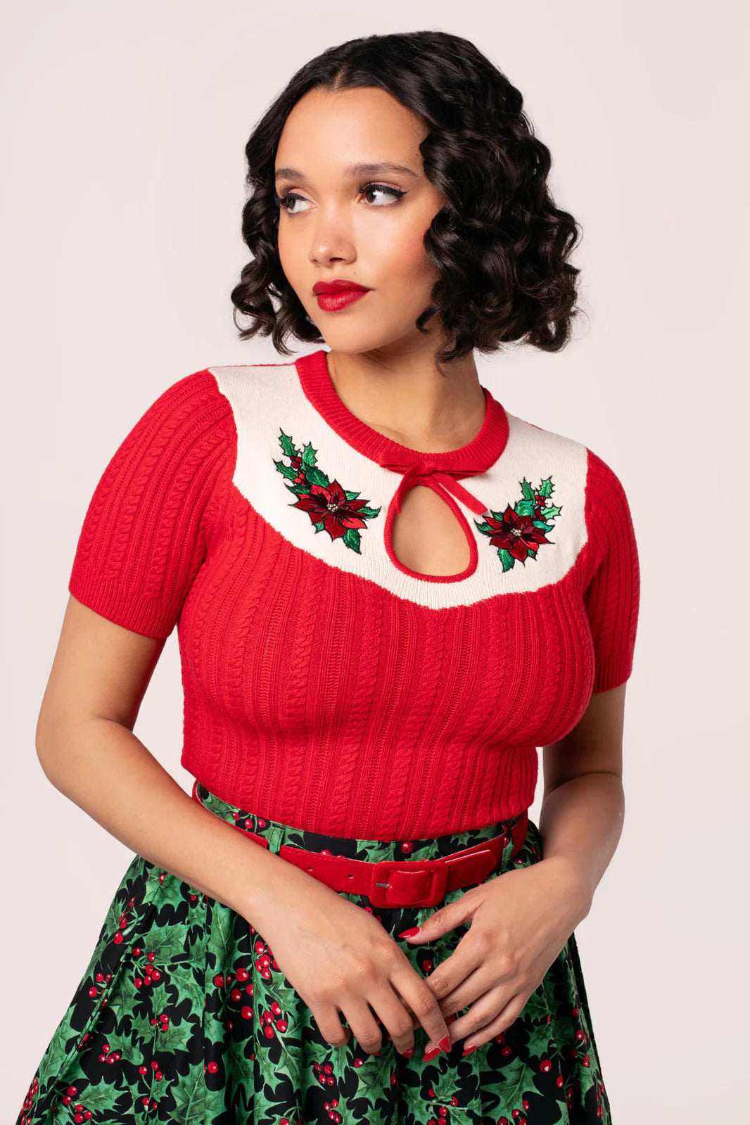 PREORDER - Poinsettia Top - Expected dispatch 6th October