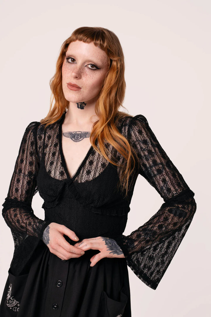 Rhianne Top in Black - Preorder for dispatch 12th September