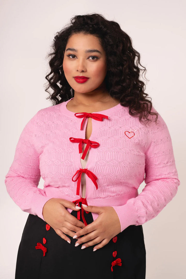 PREORDER - Lucie Cardigan Pink - Estimated dispatch 3rd of March